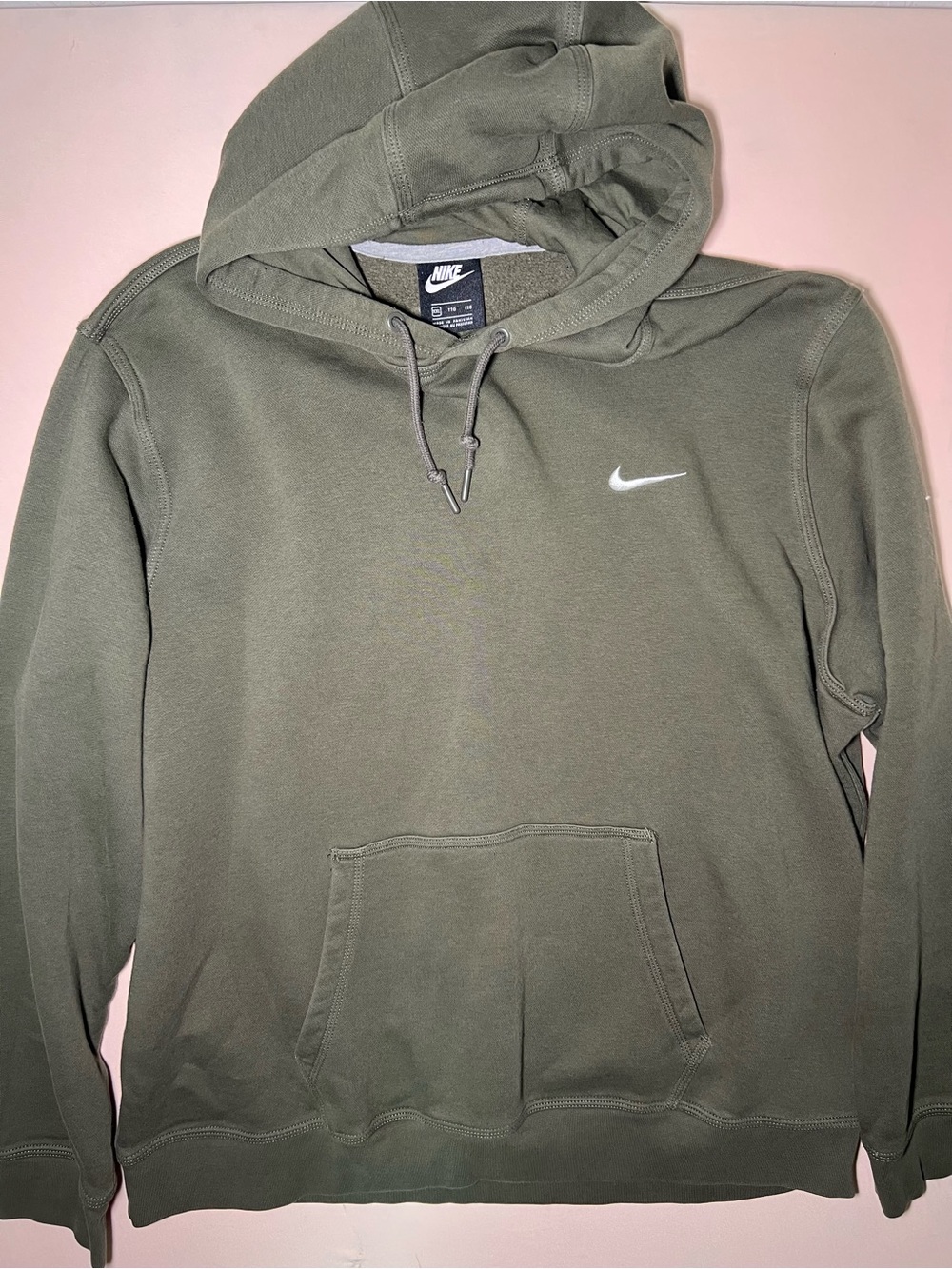 Nike Olive Swoosh Pullover Hoodie